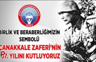 Eğitim-İş Aydın Şube Başkanı Özdemir: Çanakkale...