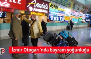 İzmir Otogarı’nda bayram yoğunluğu