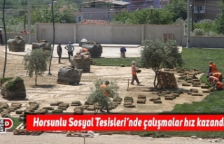 Horsunlu Sosyal Tesisleri’nde çalışmalar hız...
