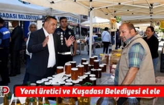 Yerel üretici ve Kuşadası Belediyesi el ele