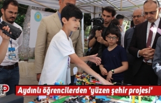 Aydınlı öğrencilerden 'yüzen şehir projesi'