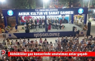 Akbüklüler yaz konserinde unutulmaz anlar yaşadı