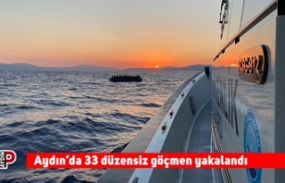 Aydın’da 33 düzensiz göçmen yakalandı