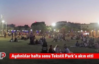 Aydınlılar hafta sonu Tekstil Park’a akın etti