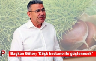 Başkan Güler; 'Köşk kestane ile güçlenecek'