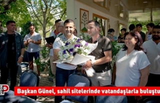 Başkan Günel, sahil sitelerinde vatandaşlarla buluştu