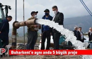 Buharkent’e aynı anda 5 büyük proje