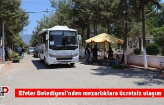 Efeler Belediyesi'nden mezarlıklara ücretsiz...