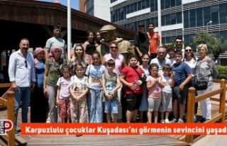 Karpuzlulu çocuklar Kuşadası’nı ilk kez görmenin...