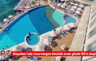 Kuşadası’nda rezervasyon doluluk oranı yüzde...