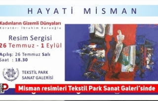 Misman resimleri Tekstil Park Sanat Galeri’sinde