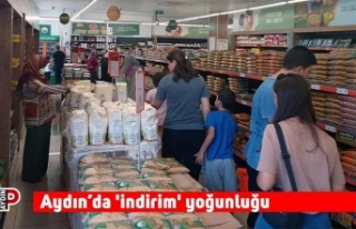 Aydın’da 'indirim' yoğunluğu
