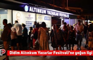 Didim Altınkum Yazarlar Fesitvali'ne yoğun...