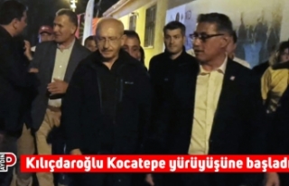 Kılıçdaroğlu Kocatepe yürüyüşüne başladı