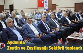 Aydın'da Zeytin ve Zeytinyağı Sektörü toplandı