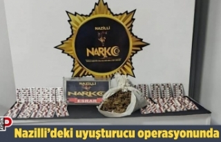 Nazilli’deki uyuşturucu operasyonunda