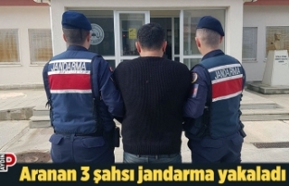 Aranan 3 şahsı jandarma yakaladı