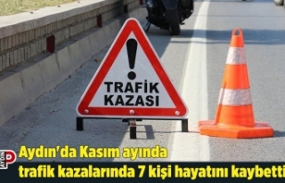 Aydın'da Kasım ayında trafik kazalarında...
