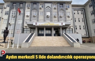 Aydın merkezli 5 ilde dolandırıcılık operasyonu