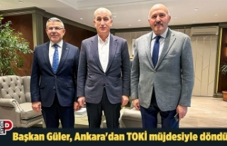 Başkan Güler, Ankara'dan TOKİ müjdesiyle...