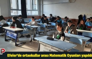 Efeler’de ortaokullar arası Matematik Oyunları...
