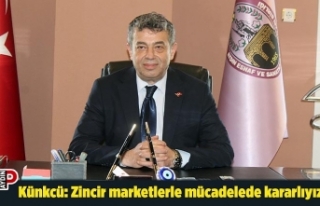 Künkcü: Zincir marketlerle mücadelede kararlıyız