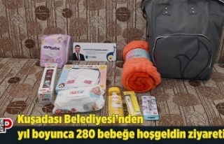 Kuşadası Belediyesi’nden yıl boyunca 280 bebeğe...