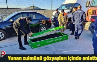 Yunan zulmünü gözyaşları içinde anlattı
