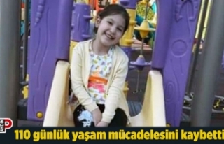 110 günlük yaşam mücadelesini kaybetti