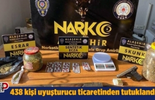 438 kişi uyuşturucu ticaretinden tutuklandı