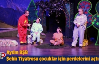 Aydın BŞB Şehir Tiyatrosu çocuklar için perdelerini...