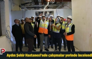 Aydın Şehir Hastanesi'nde çalışmalar yerinde...