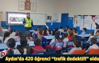 Aydın’da 420 öğrenci “trafik dedektifi” oldu