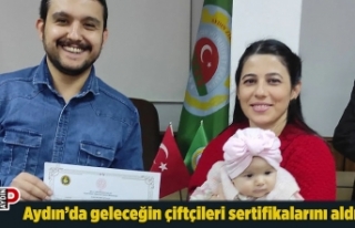 Aydın’da geleceğin çiftçileri sertifikalarını...