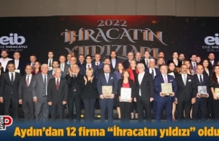 Aydın’dan 12 firma “İhracatın yıldızı”...