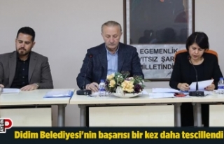 Didim Belediyesi'nin başarısı bir kez daha...