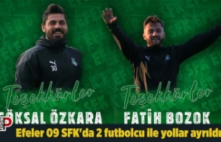 Efeler 09 SFK'da 2 futbolcu ile yollar ayrıldı