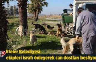 Efeler Belediyesi ekipleri israfı önleyerek can...