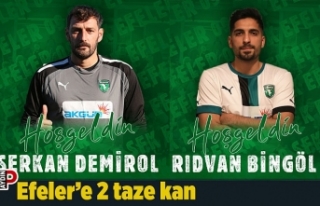 Efeler’e 2 taze kan