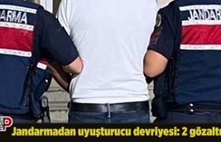 Jandarmadan uyuşturucu devriyesi: 2 gözaltı