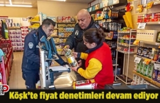 Köşk’te fiyat denetimleri devam ediyor