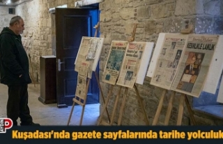 Kuşadası'nda gazete sayfalarından tarihe yolculuk
