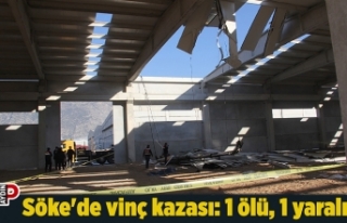 Söke'de vinç kazası: 1 ölü, 1 yaralı