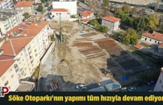 Söke Otoparkı'nın yapımı tüm hızıyla...