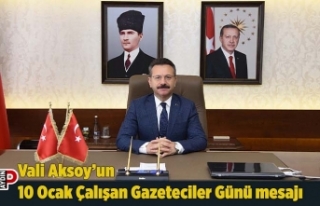 Vali Aksoy’un 10 Ocak Çalışan Gazeteciler Günü...