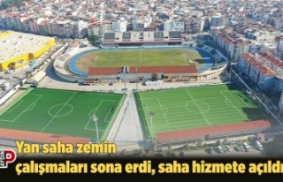Yan saha zemin çalışmaları sona erdi, saha hizmete...
