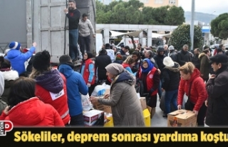 Sökeliler, deprem sonrası yardıma koştu