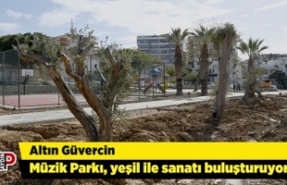 Altın Güvercin Müzik Parkı, yeşil ile sanatı...