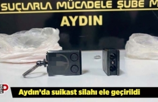 Aydın’da suikast silahı ele geçirildi