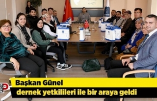 Başkan Günel dernek yetkilileri ile bir araya geldi